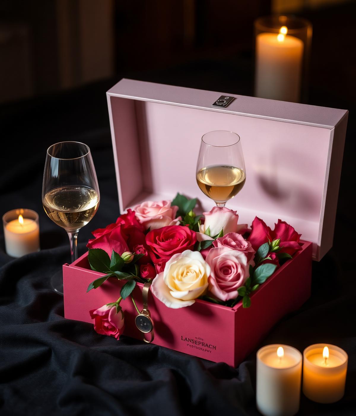 Caja floral para una cita